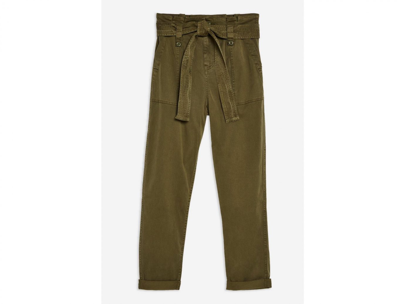 PETITE Paperbag Utility Trousers