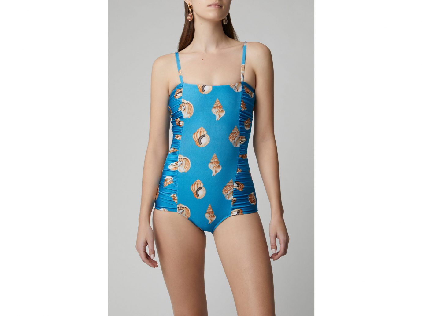 Adriana Degreas Printed Ruched One Piece Swimsuit