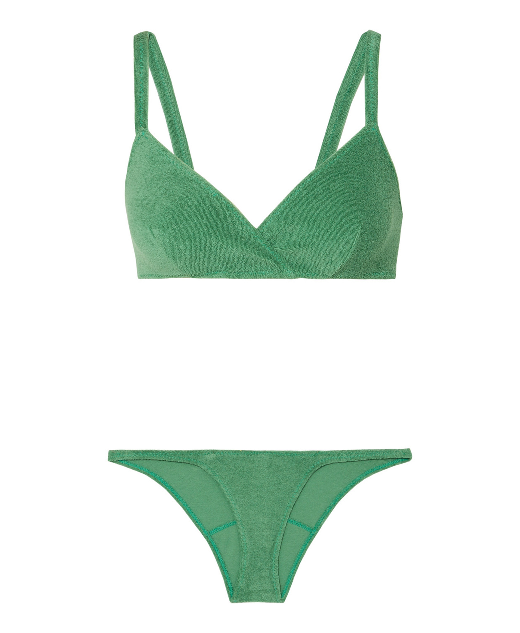 Green Terry Bikini