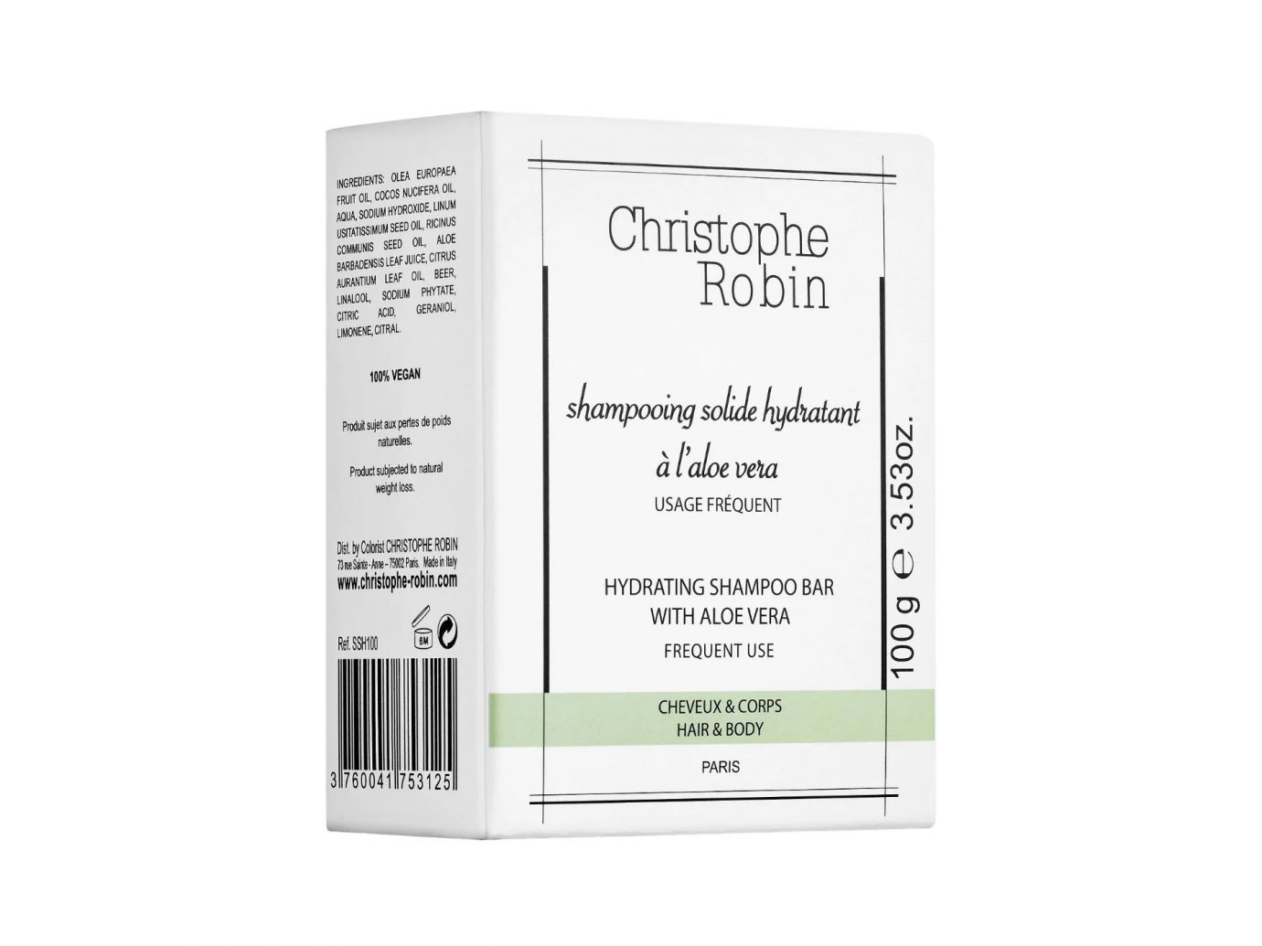 Christophe Robin Hydrating Shampoo Hair and Body Bar