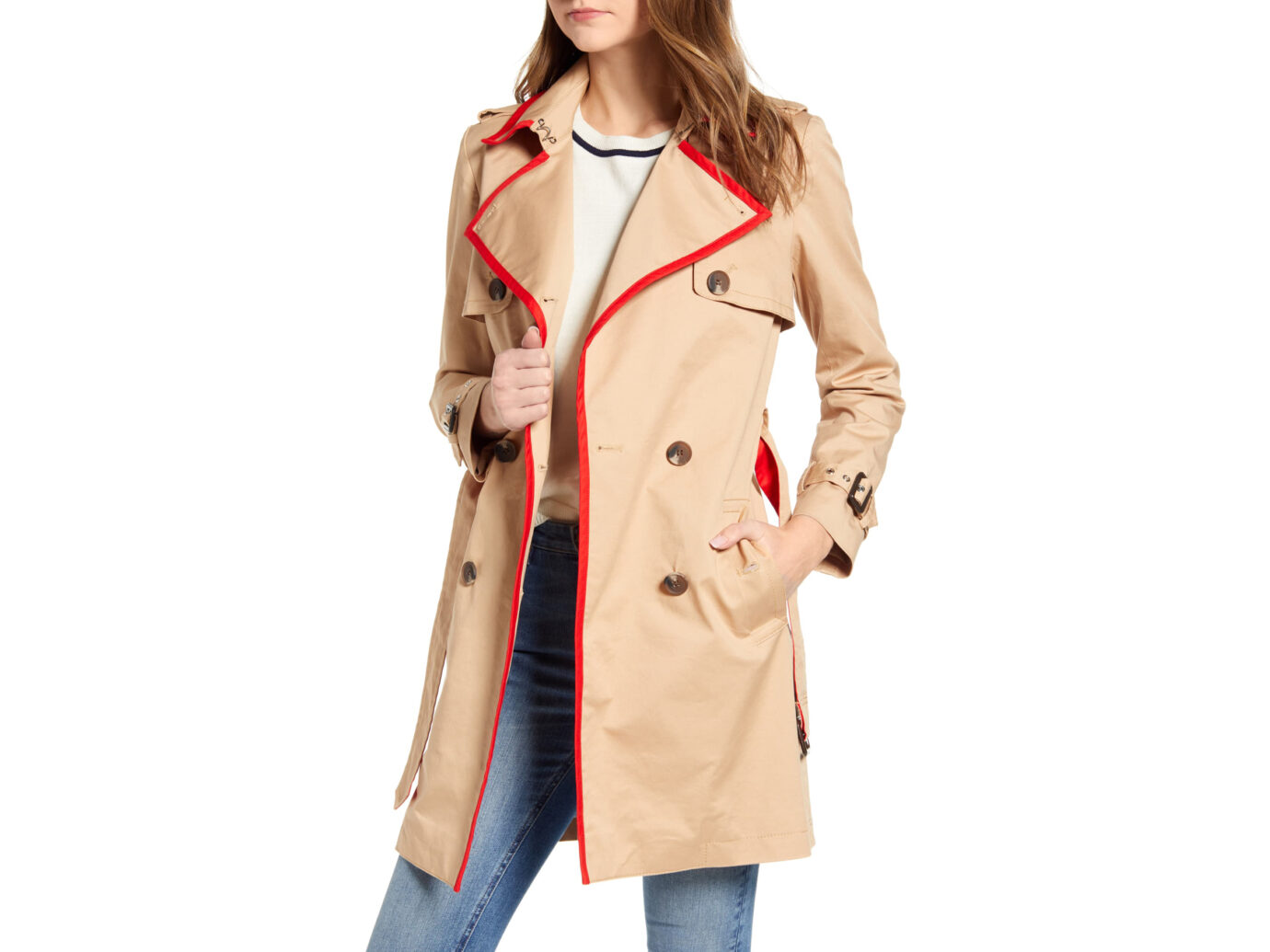 Court & Rowe Classic Stretch Cotton Trench Coat
