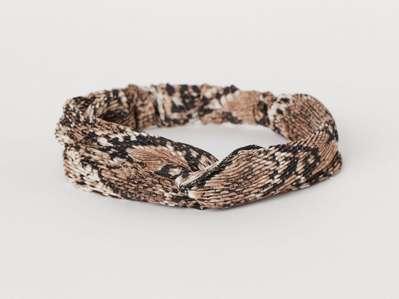 headband with Knot Detail in snake print