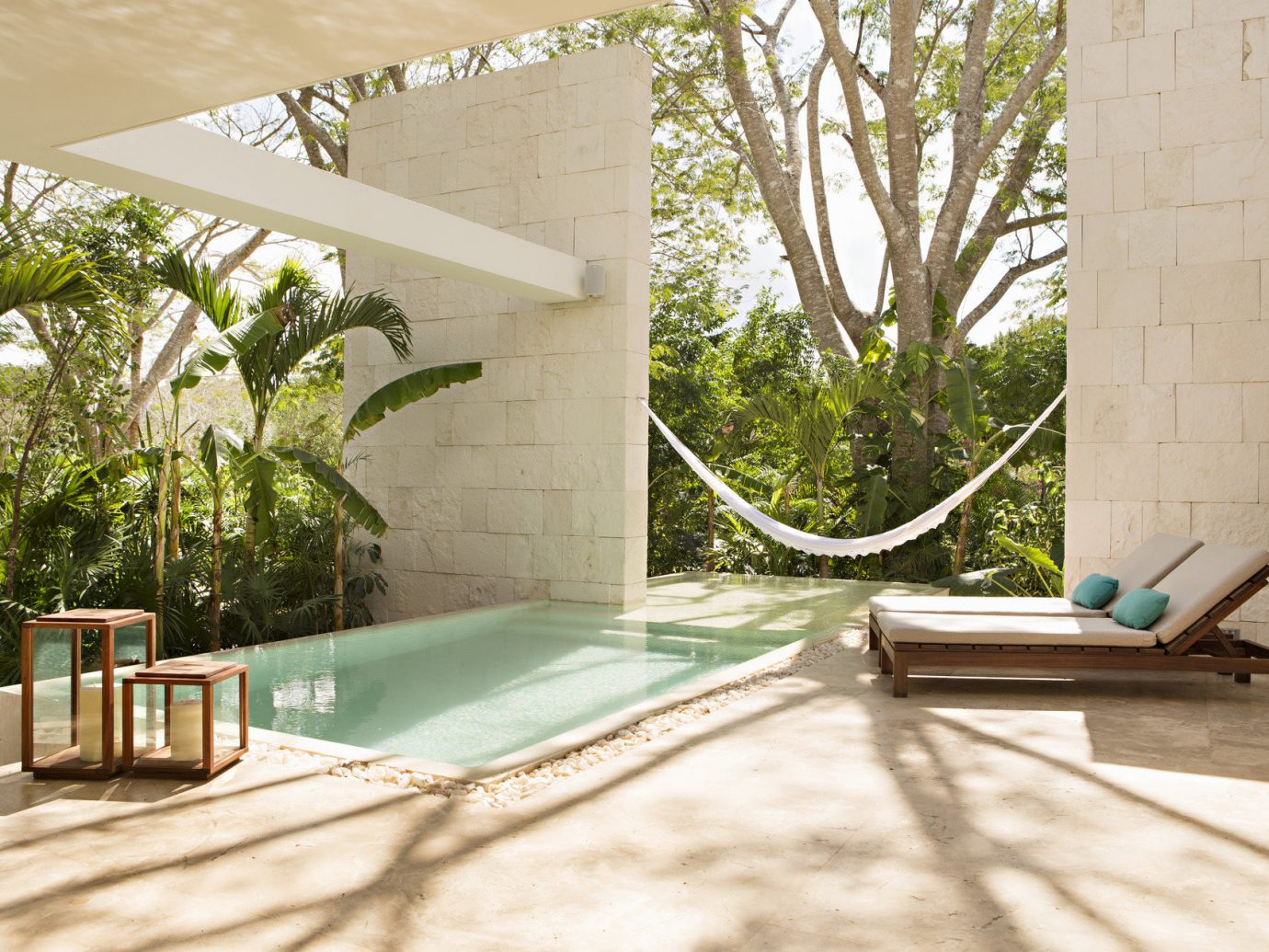 Private pool at Chable Resort, Yucatan
