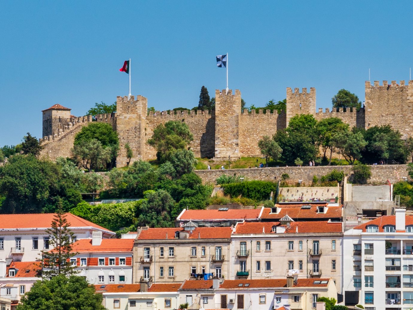 Castelo de Sao Jorge in Lisbon, Portugal