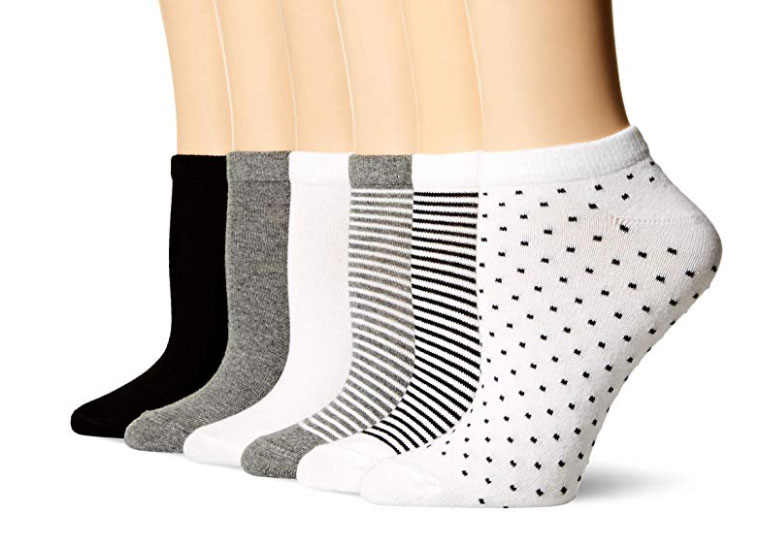 Amazon Essentials Women's 6-Pack Casual Low-Cut Socks