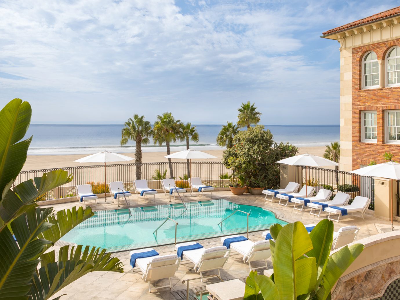 The pool at Casa Del Mar in Santa Monica, California.