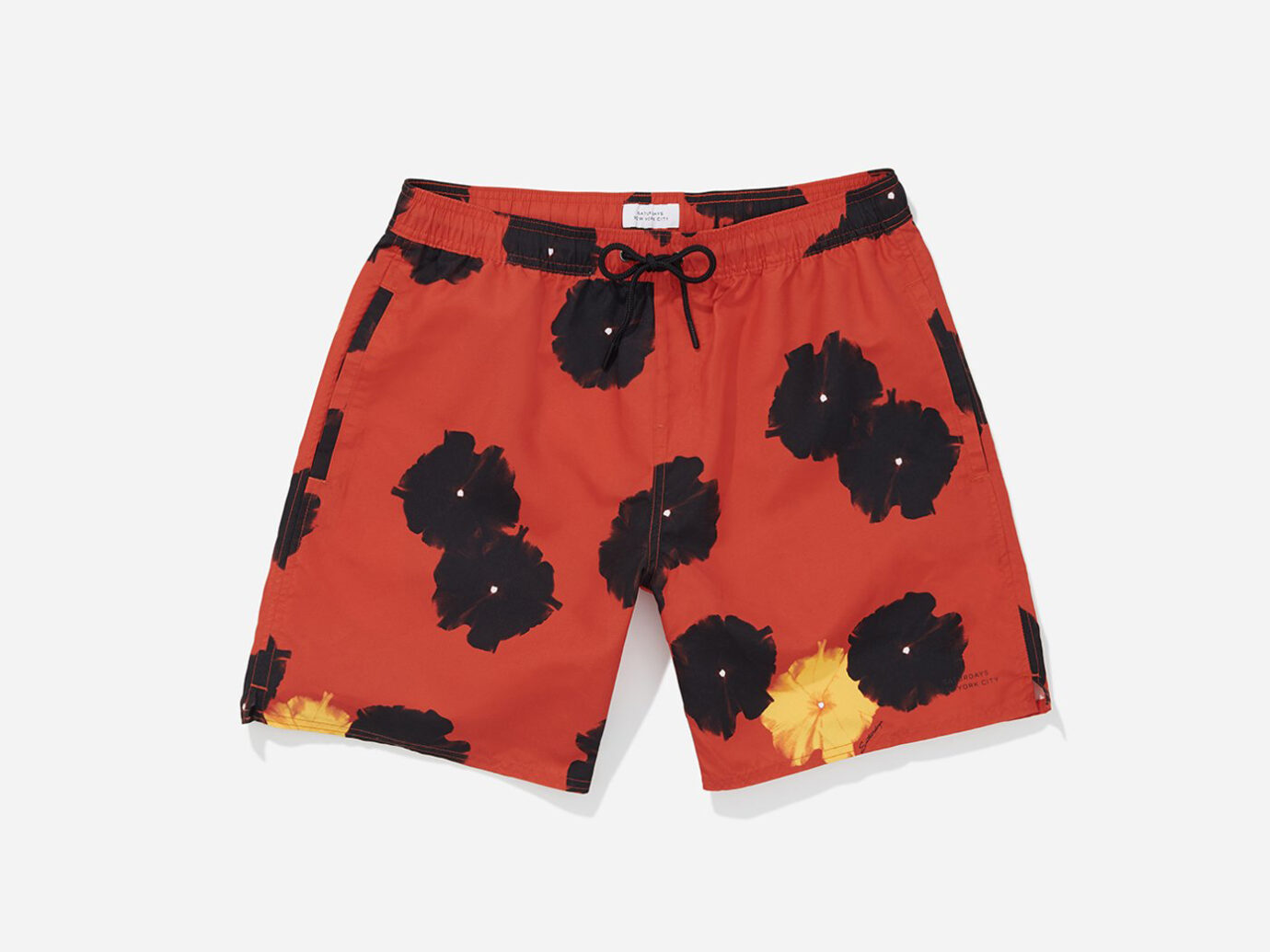 Mens Quick Dry Swim Trunks Swimming Shorts with Mesh Liner Pitbull Terriers Florals