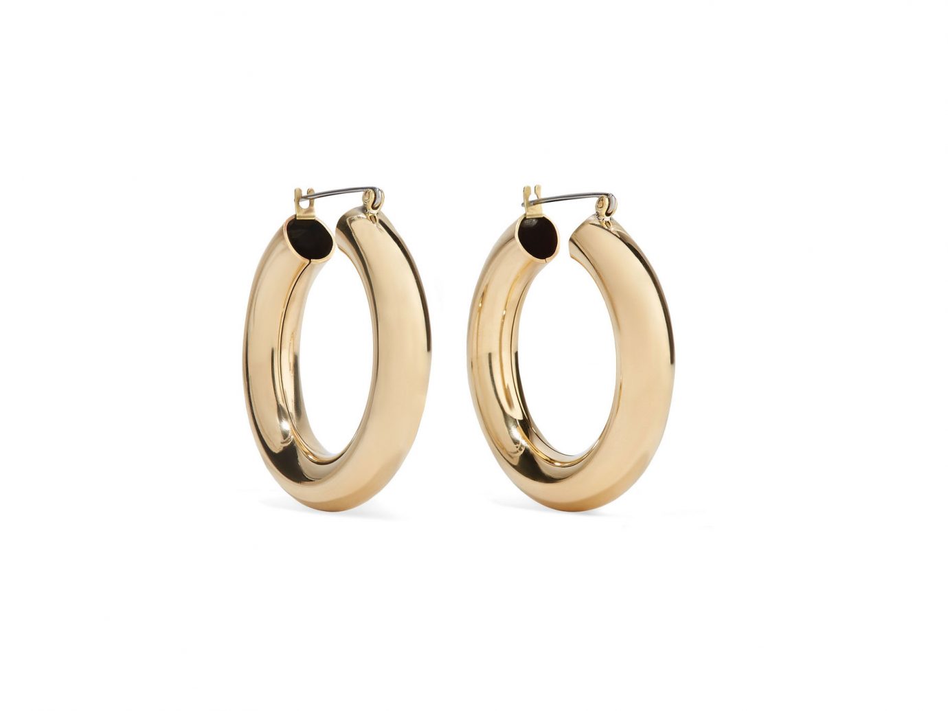 LAURA LOMBARDI Gold-tone hoop earrings