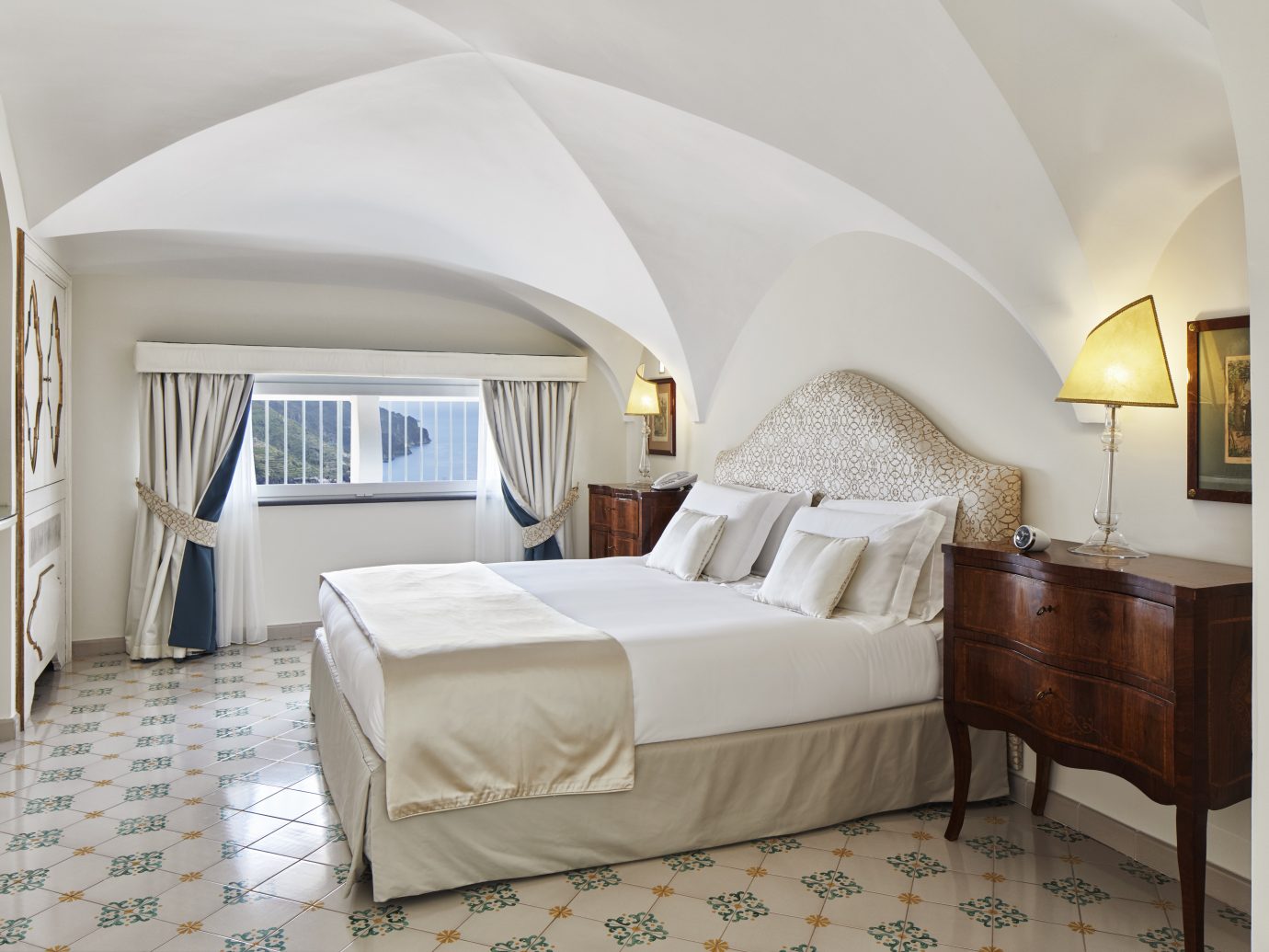 Bedroom at Palazzo Avino