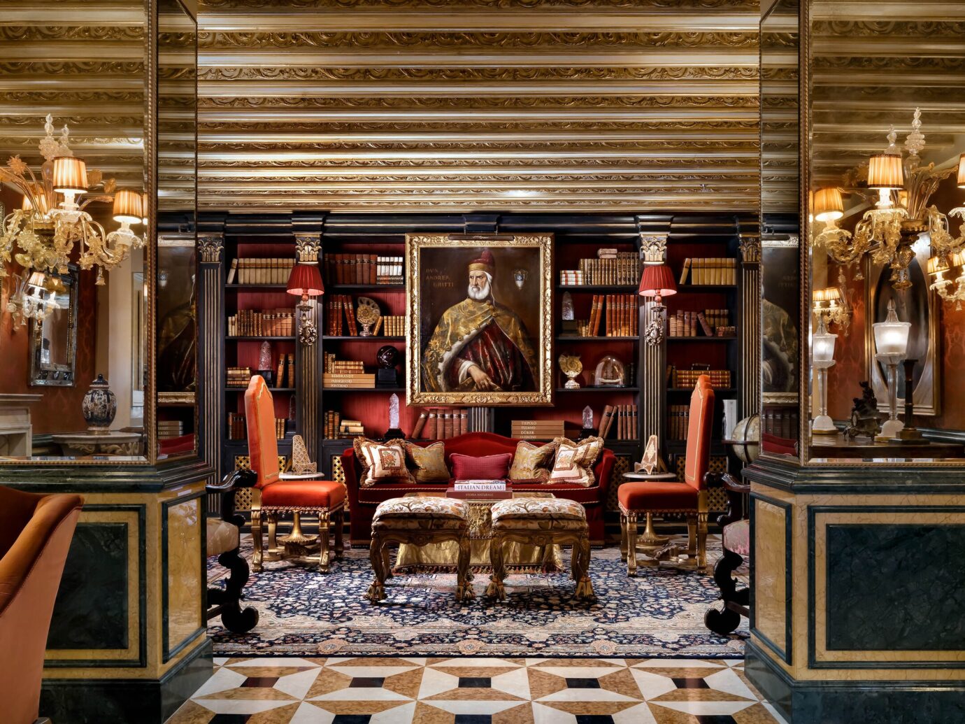 Library at Gritti Palace, Venice