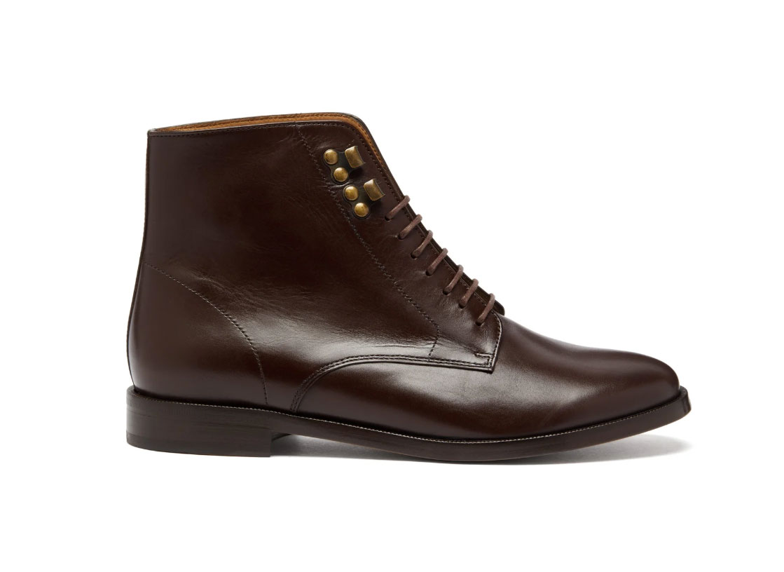 A.P.C. Frances leather derby boots