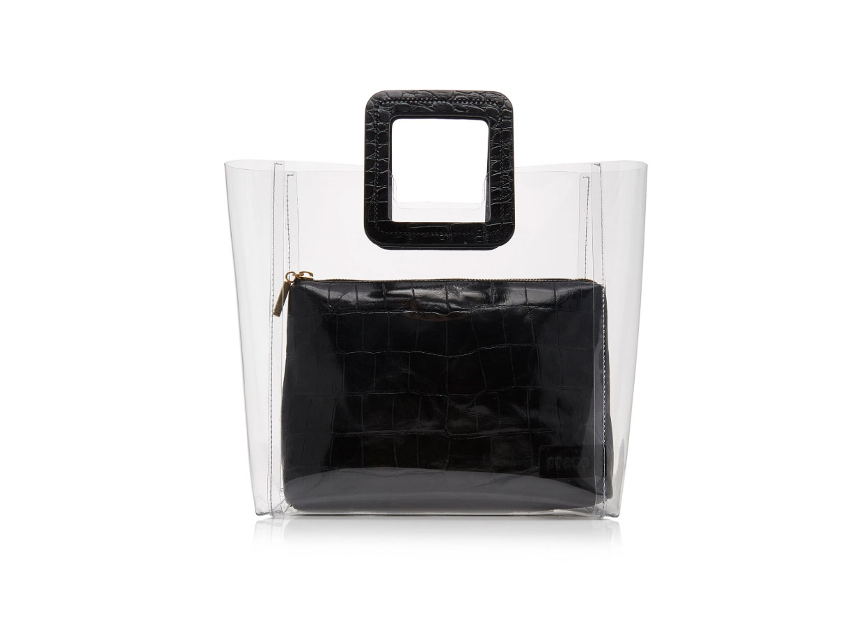 Staud Shirley Croc-Effect Leather Tote Bag