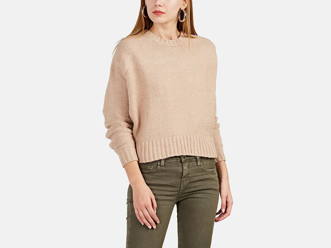 IRO Lish Cotton-Blend Oversized Crop Sweater