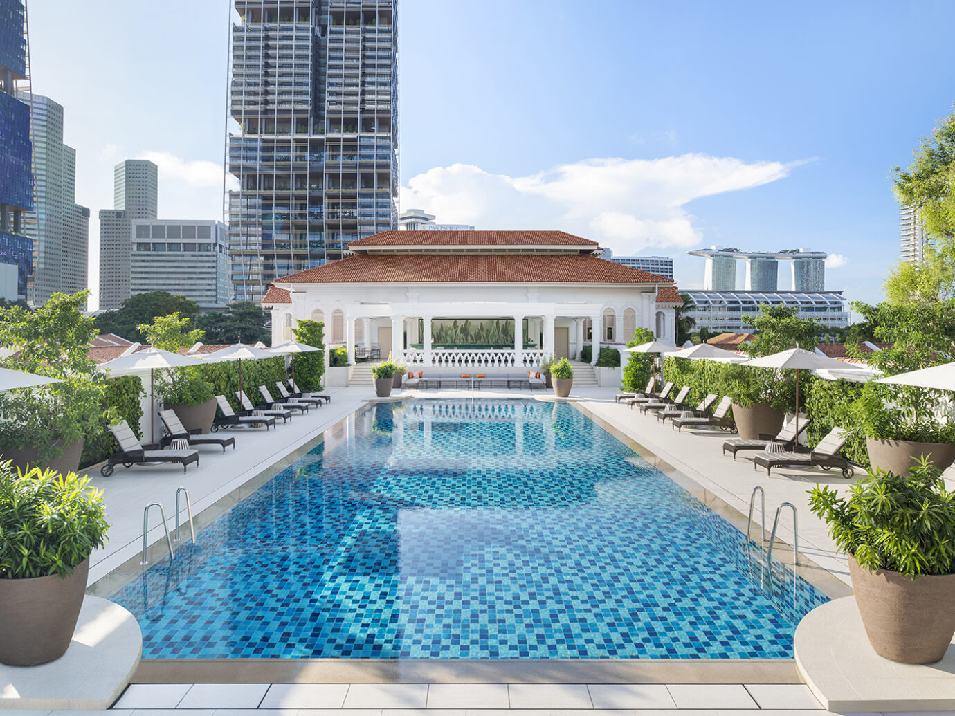 Pool at Raffles Singapore