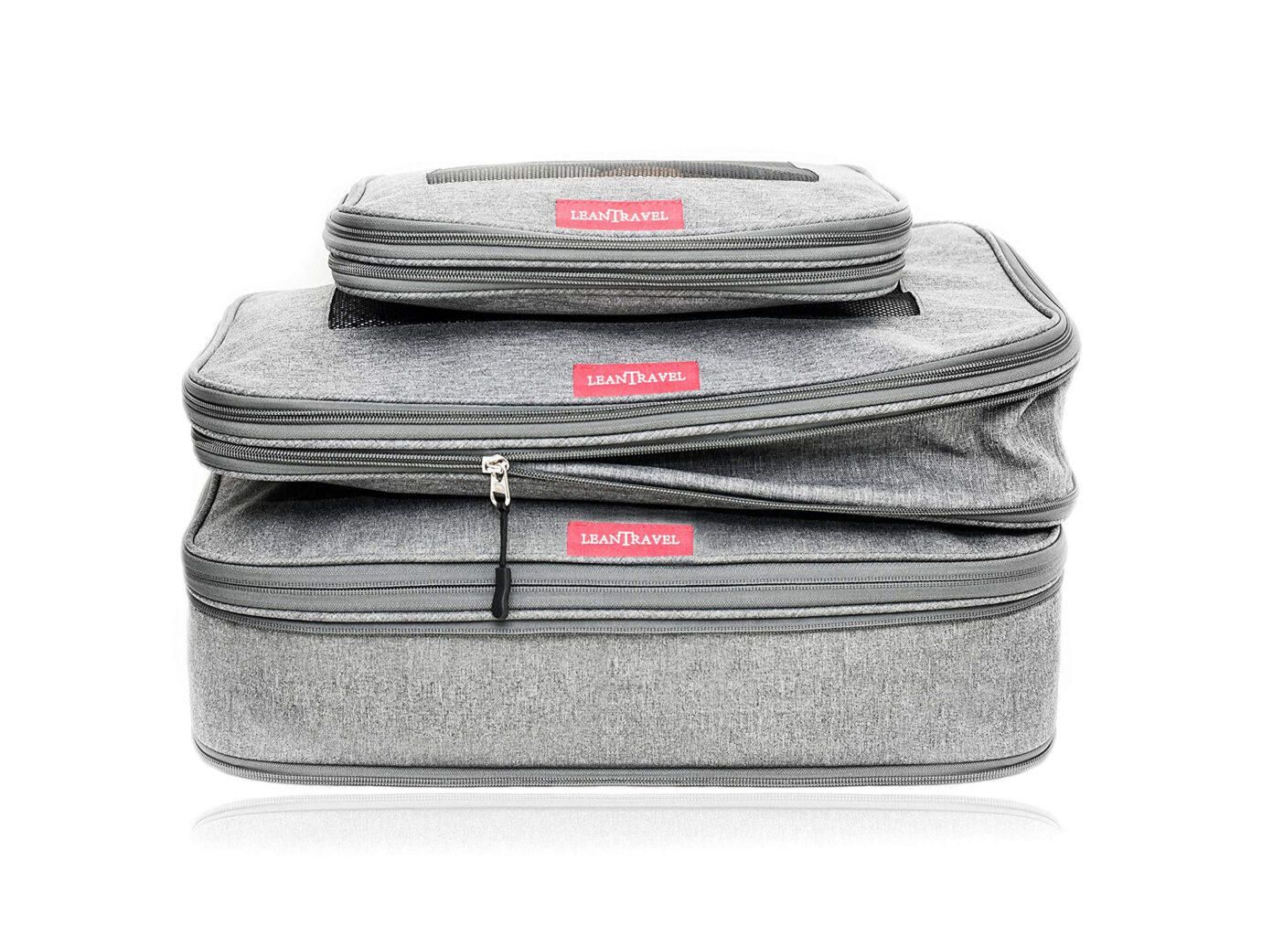 LeanTravel Compression Packing Cubes Set of 3