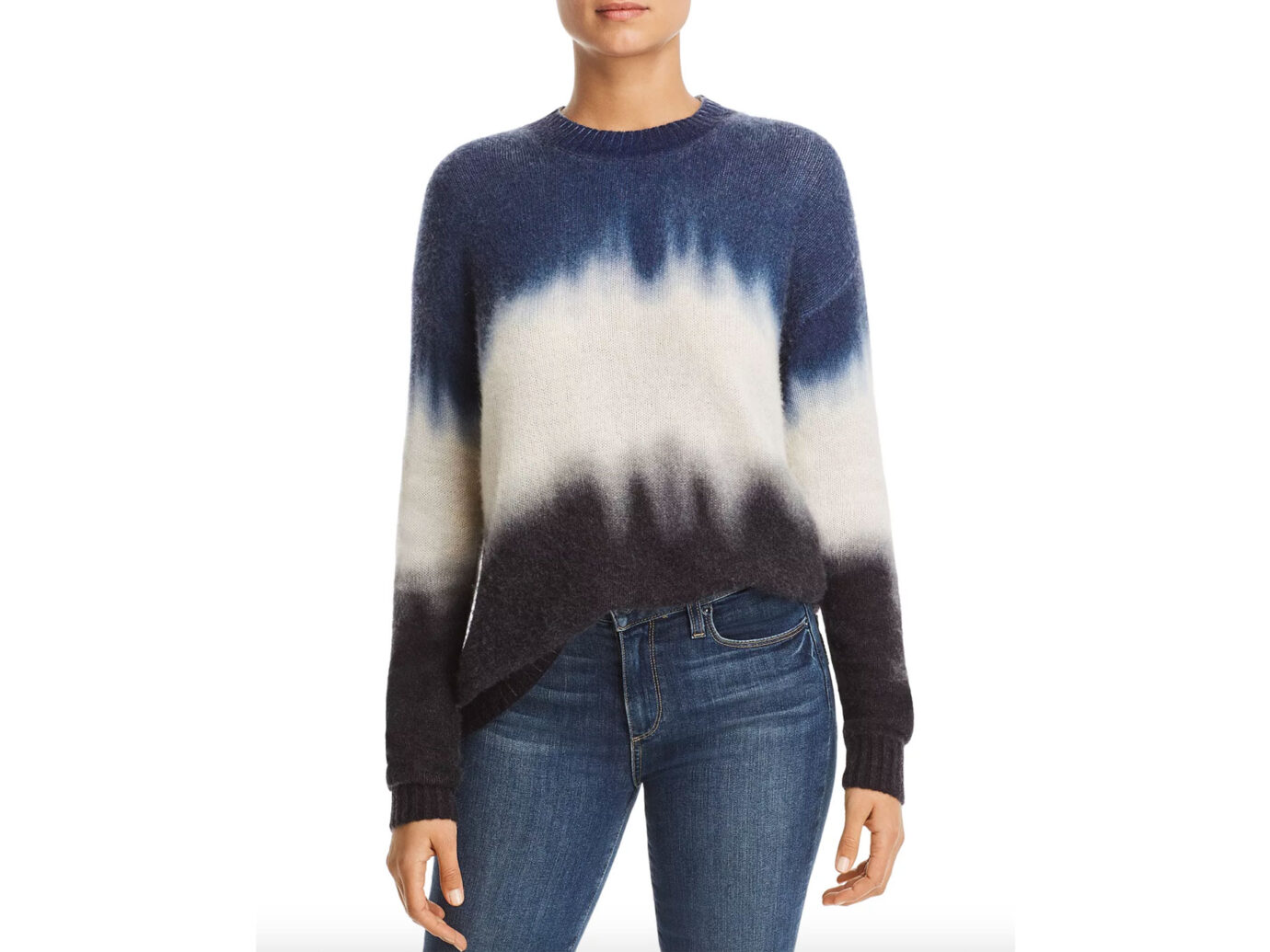 C by Bloomingdale's Dip-Dye Brushed Cashmere Sweater
