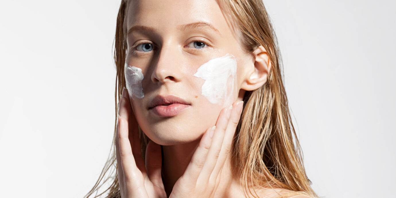 Best sustainable beauty brands, Close-up of a woman does a moisturizer on your face