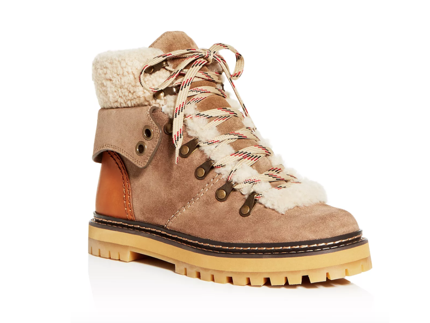 See by Chloé Shearling Hiker Boots