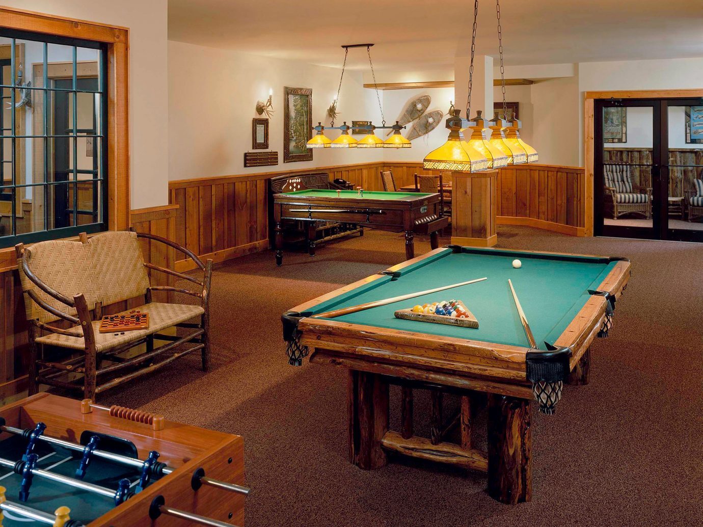 Billard room at The Whiteface Lodge
