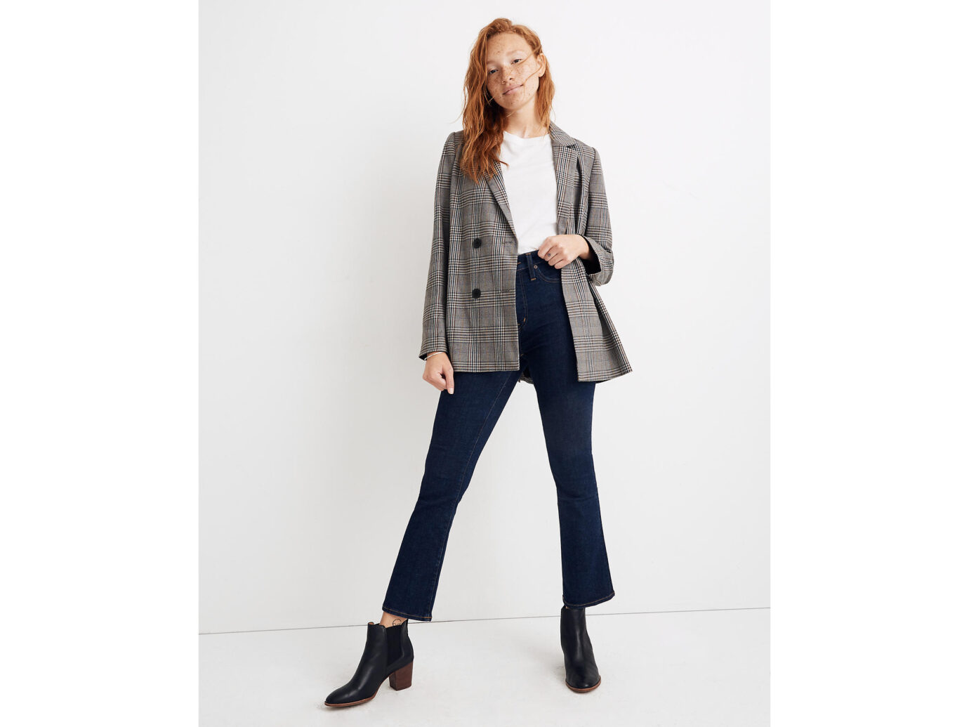 Madewell Caldwell Double-Breasted Blazer in Menswear Plaid
