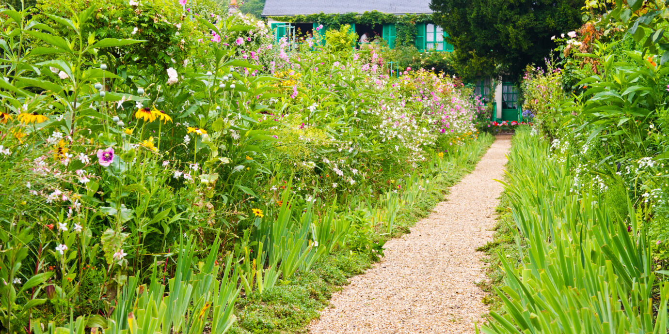 A walkway at Monet's Garden in Giverny, France