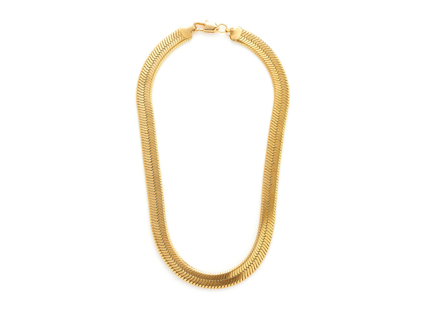 Gold Necklace: Fallon Gold-Tone Brass Collar Necklace