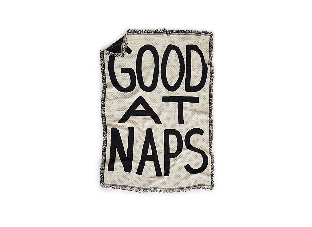 Good At Naps Throw Blanket