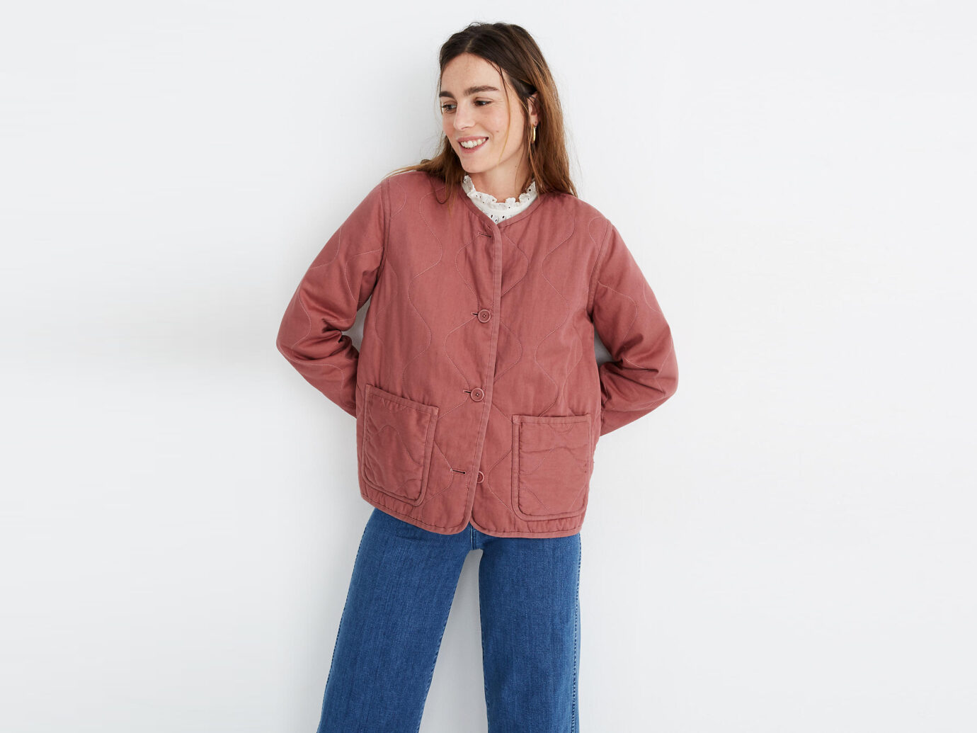 Madewell Cotton Quilted Liner Jacket