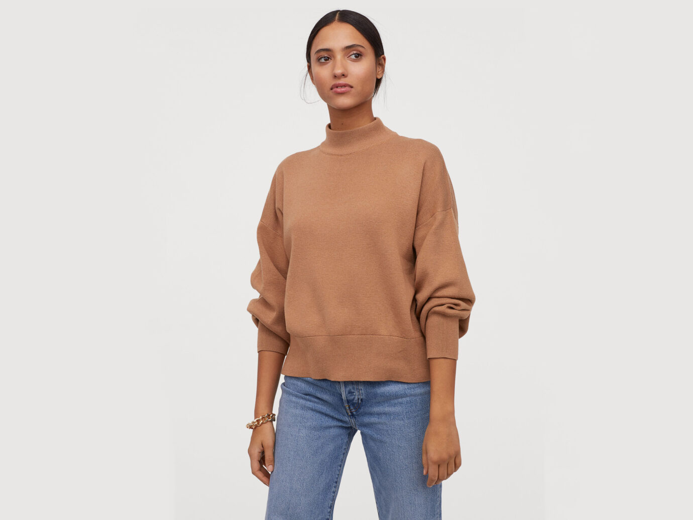 H&M Knit Mock-Turtleneck Sweater