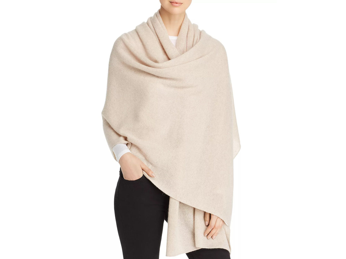 C by Bloomingdale’s Cashmere Travel Wrap