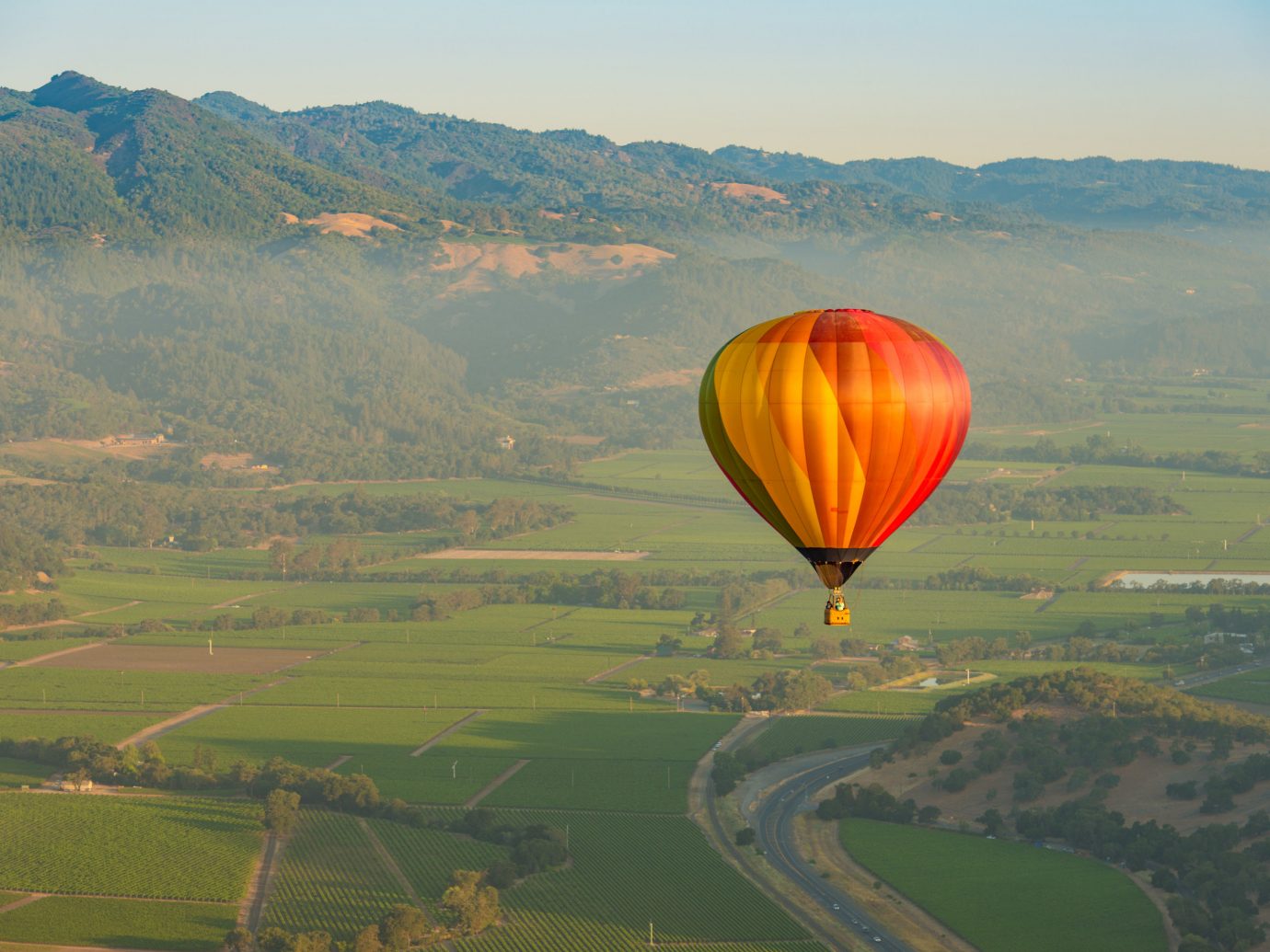 Hotels Romance Spa Retreats Trip Ideas mountain sky grass aircraft balloon ...