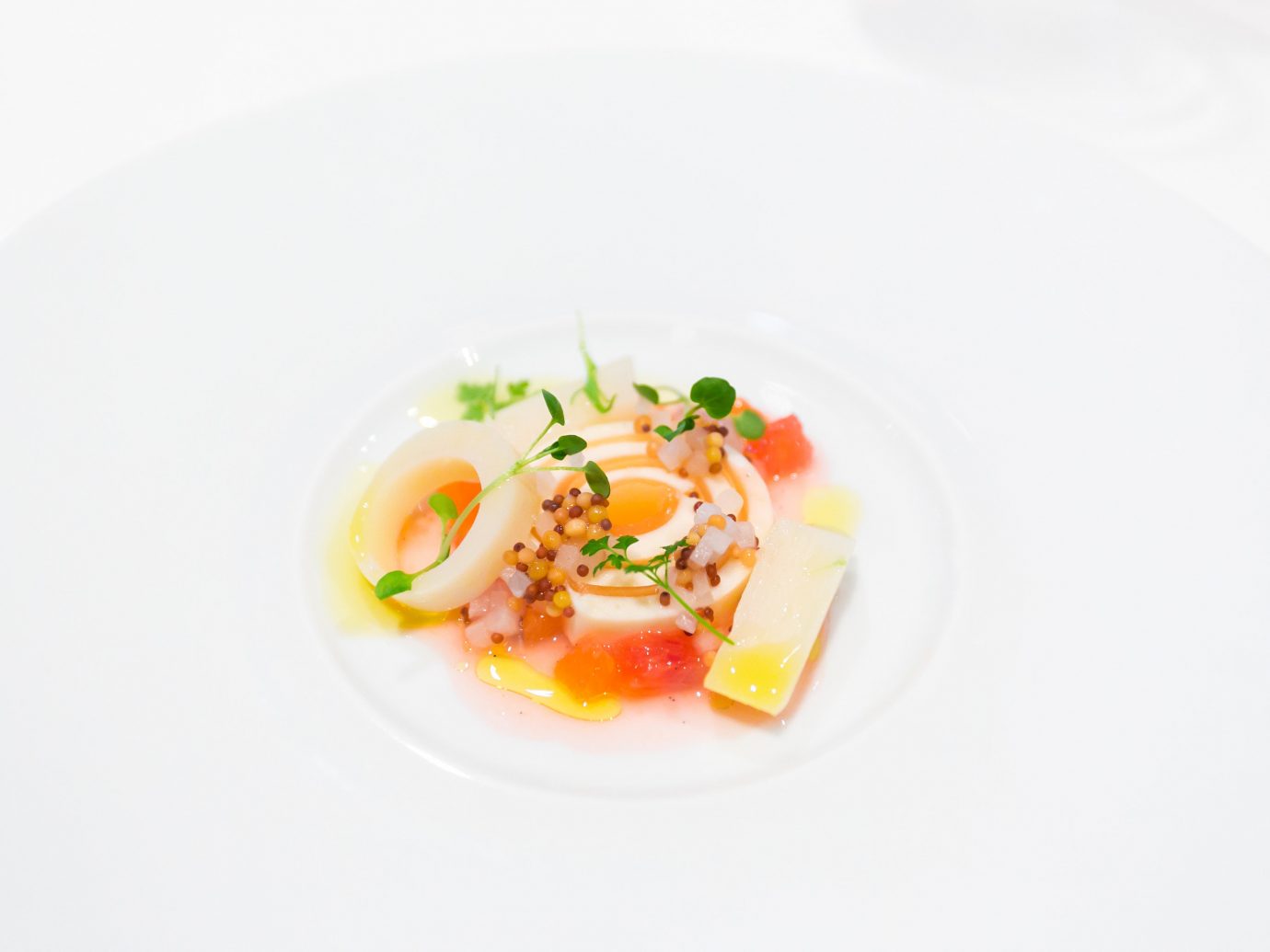 Hotels Romance Spa Retreats Trip Ideas plate food dish cuisine meal fish produce white vegetable breakfast soup piece de resistance