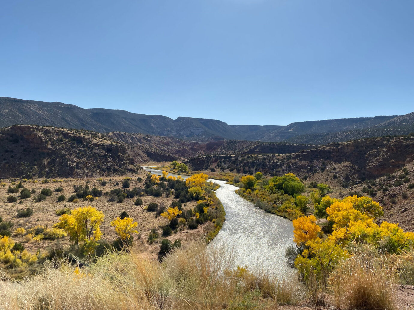 New Mexico landscape in autumn